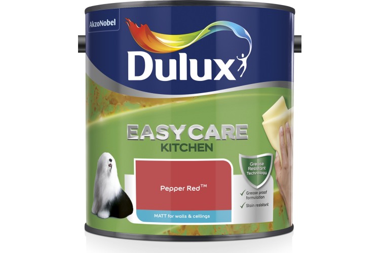 Dulux Easycare Kitchen Matt Pepper Red 2.5L