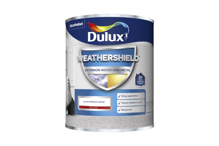 Dulux Weathershield Gloss PBW Pure Brilliant White 750ml