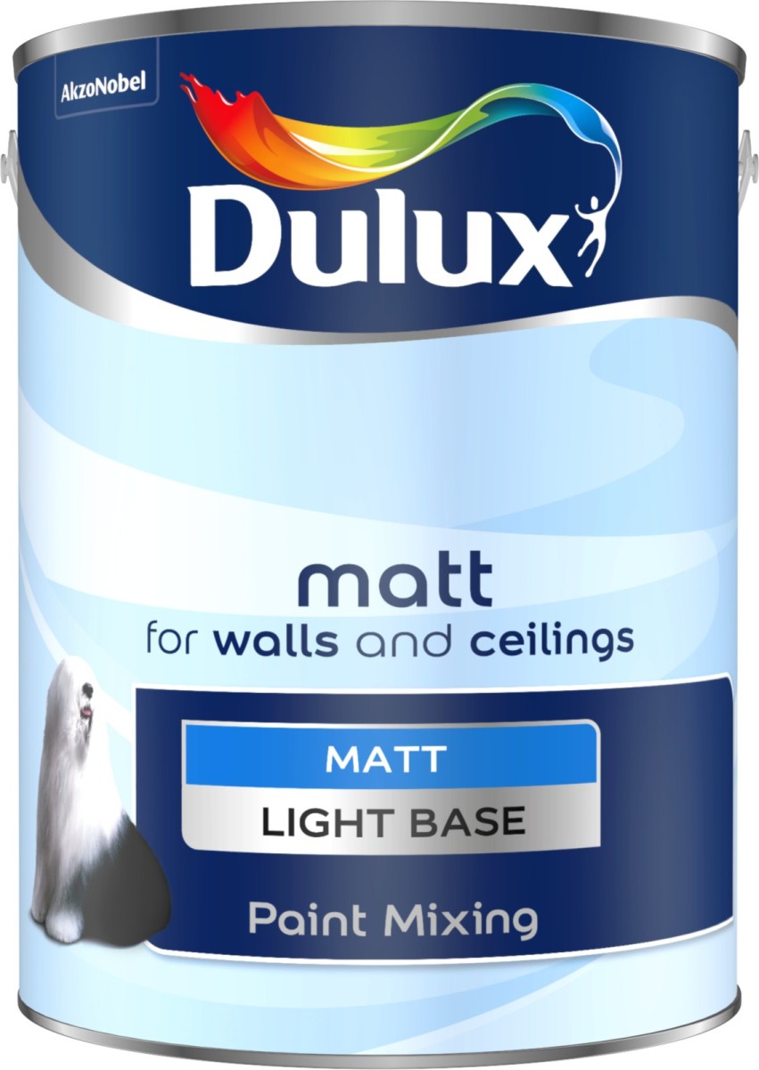 Dulux Colour Mix Matt Light Base 5L Eakers DIY