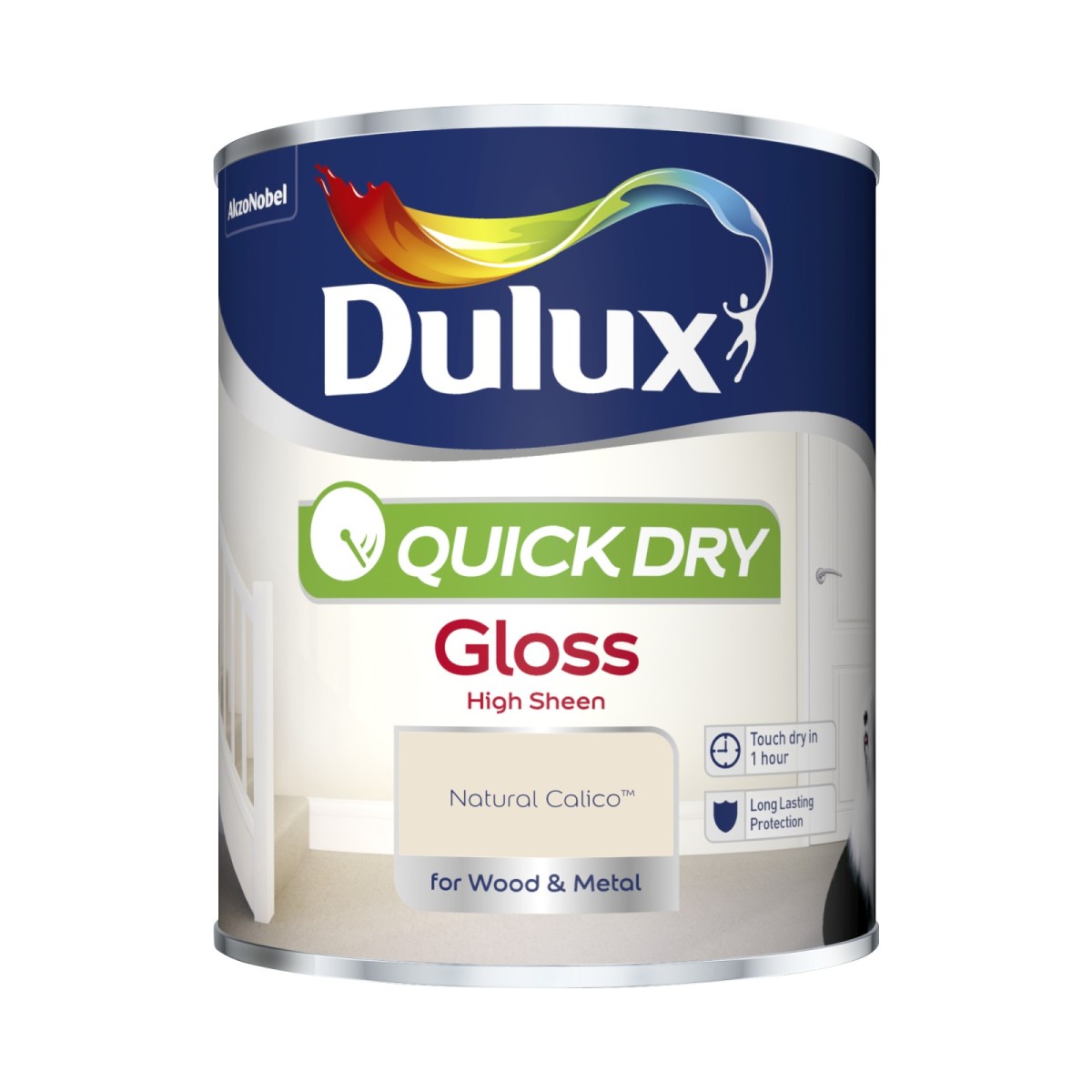 Dulux Quick Drying Gloss Natural Calico 750ml - Eakers DIY