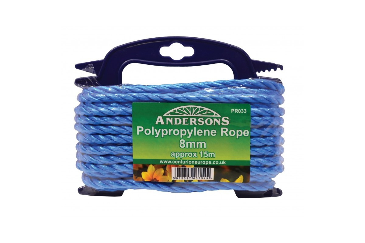 8mm Polypropylene Rope Blue