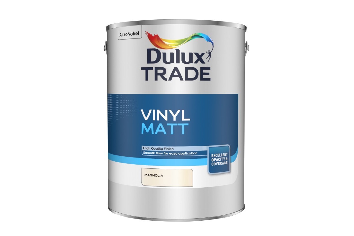 Dulux Trade Vinyl Matt Magnolia 5L - Eakers DIY