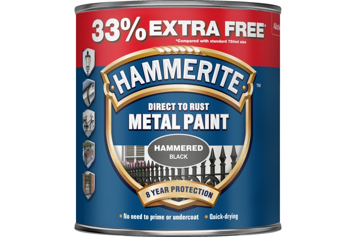 hammerite black 1l