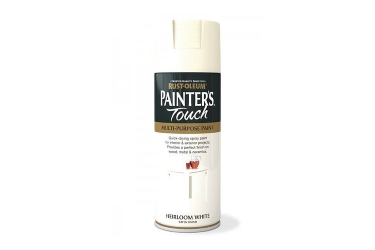 RustOleum Painter S Touch Heirloom White Satin 400ml Eakers DIY