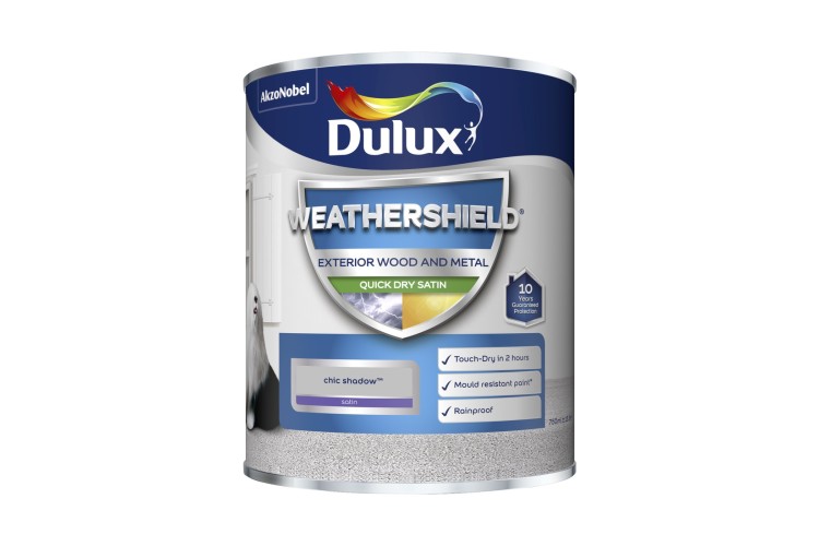 Dulux Weathershield Quick Drying Satin Chic Shadow 750ml