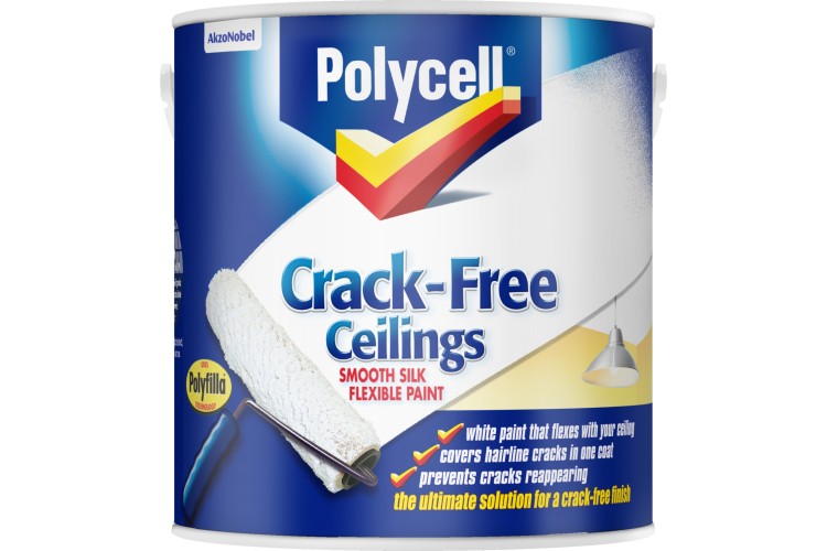 Polycell  Crack Free Ceilings Smooth Silk 2.5L