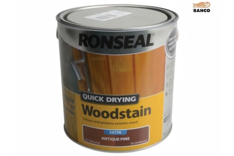 Ronseal Quick Drying Woodstain Satin Antique Pine 25l Eakers Diy 6507