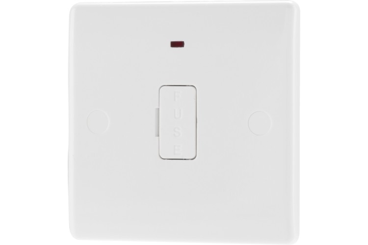 White Nexus 13A Fixed Connection Unit Unswitched